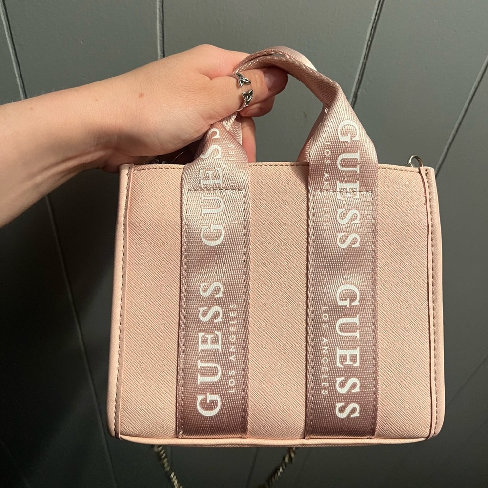 SOLD! Guess pink mini tote